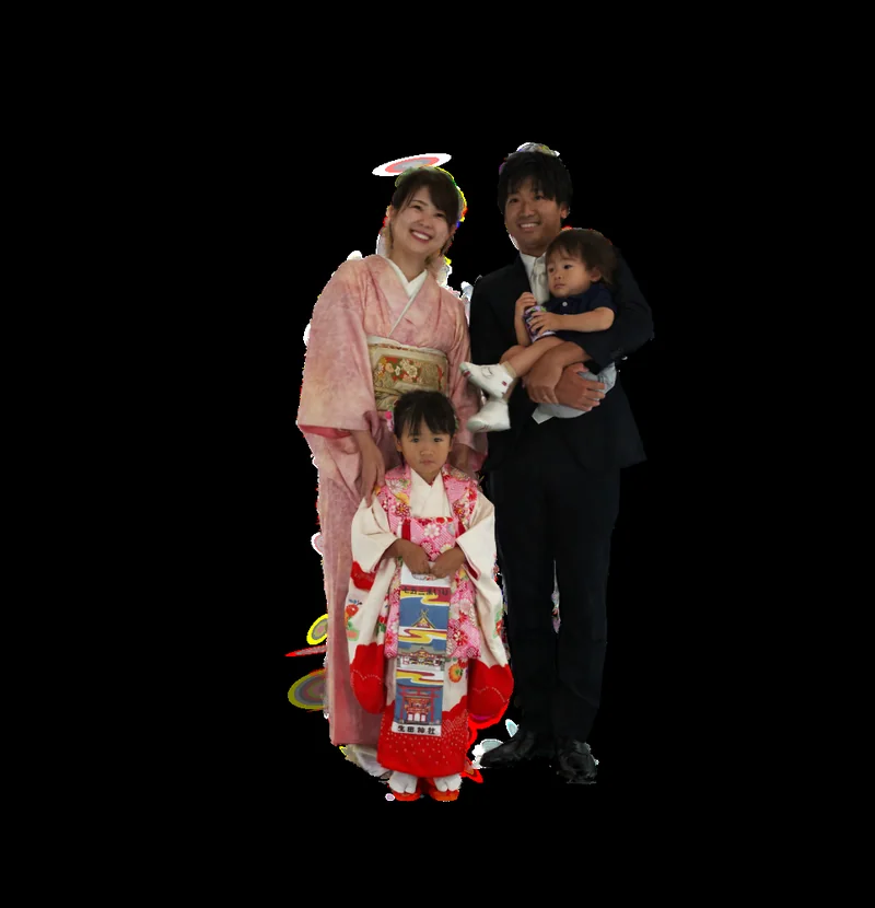 同じご家族の撮影3Dデータのプレビュー